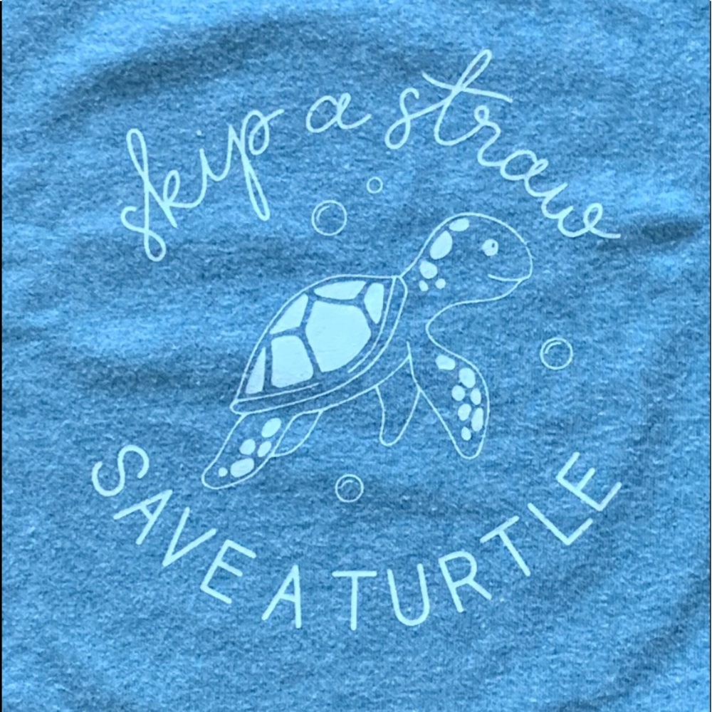 Skip a Straw Save a Turtle Tshirt